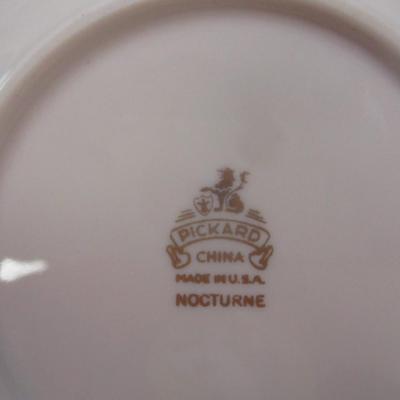 44 Pieces Of Pickard Nocturne Plate Saucers And Cups