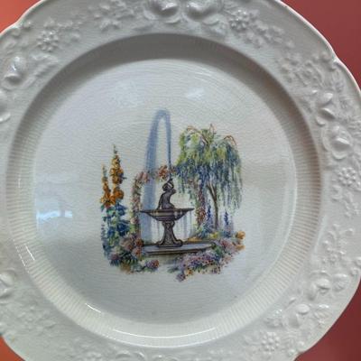 Sale Photo Thumbnail #394: Set of misc Ravenna china dishes: 3 salad plates, 5 small plates, 6 bowls, 6 small bowls