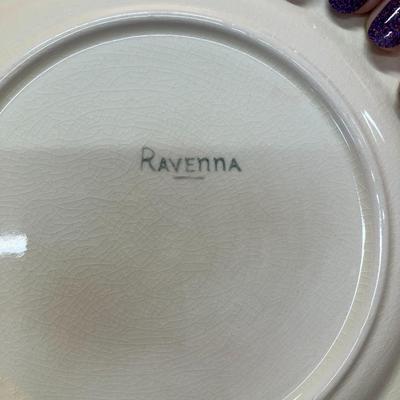 Sale Photo Thumbnail #395: Set of misc Ravenna china dishes: 3 salad plates, 5 small plates, 6 bowls, 6 small bowls