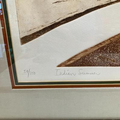Sale Photo Thumbnail #492: Framed work 34" H x 27" W. Appraisal papers with purchase.