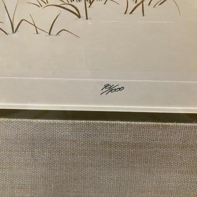 Sale Photo Thumbnail #499: Framed numbered artist's proof with authentication paperwork