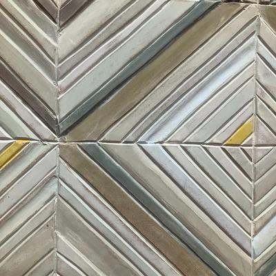 Sale Photo Thumbnail #504: Large 48" H x 22" W painted wood wall art