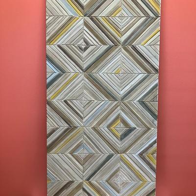 Sale Photo Thumbnail #502: Large 48" H x 22" W painted wood wall art