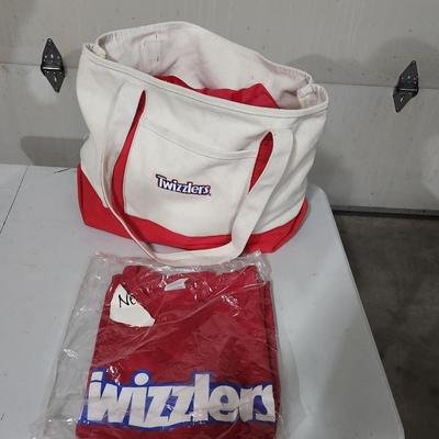 Sale Photo Thumbnail #142: Twizzlers candy merch - Hat Tshirt Tote Towel
Two towels, three hats, one tshirt and one tote bag. 
Receive everything pictured