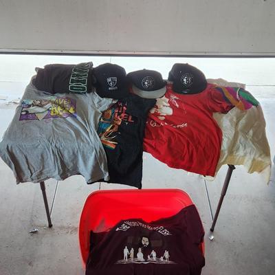 Sale Photo Thumbnail #143: Vintage tshirt and hat lot. 
Will receive everything pictured plus  other items similar to what's pictured.