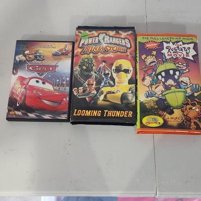 Sale Photo Thumbnail #151: Huge VHS and DVD Kids movies and cartoons.
Will receive all movies pictured
Movies such as Barney, Rugrats, 100 Dalmatians and Jungle Book