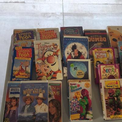 Sale Photo Thumbnail #148: Huge VHS and DVD Kids movies and cartoons.
Will receive all movies pictured
Movies such as Barney, Rugrats, 100 Dalmatians and Jungle Book