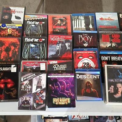 Sale Photo Thumbnail #152: Huge Horror / Scary movie lot
Will receive every move pictured 
Movies such as Halloween , Friday the 13th , Final Destination and many more.