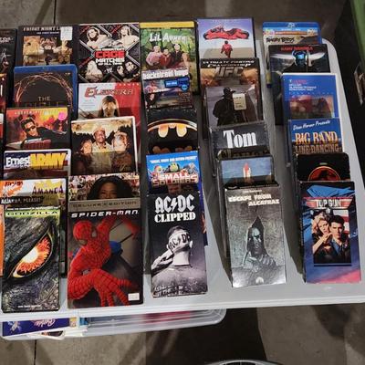 Sale Photo Thumbnail #158: Movie Classics Lot VHS DVD Blu-ray
Receive all movies pictured
Movies such as Grease , Star Wars , Spiderman and many more.