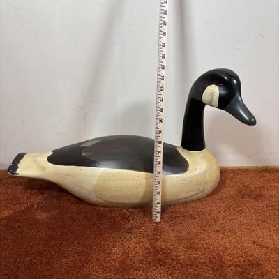LOT 93 Large Wooden Canadian Goose Decoy/Home Decor, 16inches