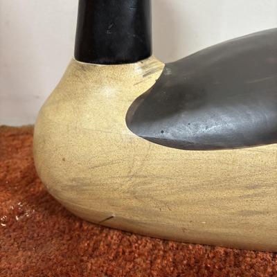LOT 93 Large Wooden Canadian Goose Decoy/Home Decor, 16inches