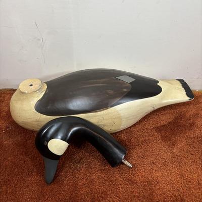 LOT 93 Large Wooden Canadian Goose Decoy/Home Decor, 16inches