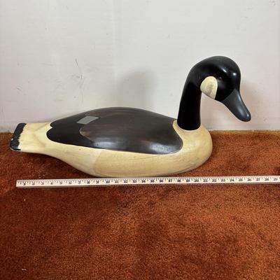 LOT 93 Large Wooden Canadian Goose Decoy/Home Decor, 16inches