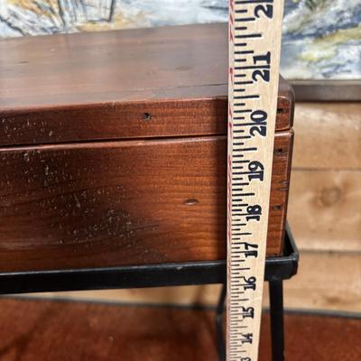 LOT 95: Home Decor Accent Table/Box and Signed Cosgrove 80' Seascape Painting on Canvas