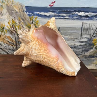 LOT 95: Home Decor Accent Table/Box and Signed Cosgrove 80' Seascape Painting on Canvas