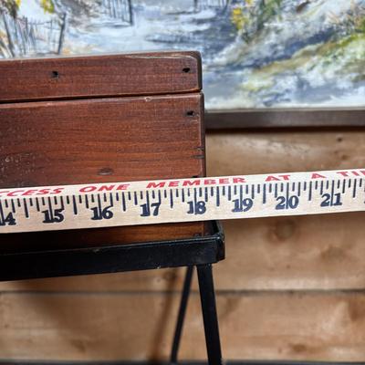 LOT 95: Home Decor Accent Table/Box and Signed Cosgrove 80' Seascape Painting on Canvas