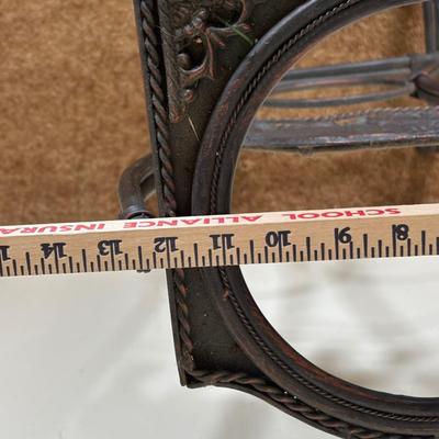 LOT 101: Home Decor Collection: Signed Print, Angel/Candle Statue Candle Holder, Plant Stand