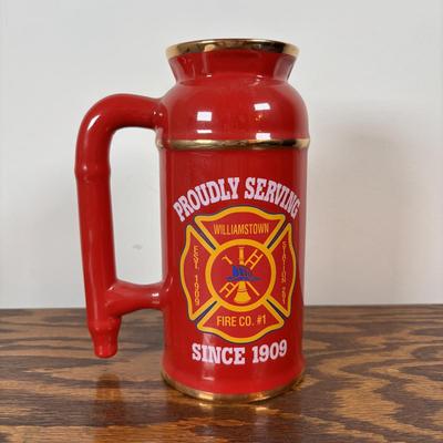 LOT 106: Local Celebratory Steins Williamstown Fire Company, Fire Company, Williamstown 85th Anniversay