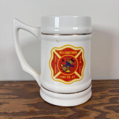 LOT 106: Local Celebratory Steins Williamstown Fire Company, Fire Company, Williamstown 85th Anniversay