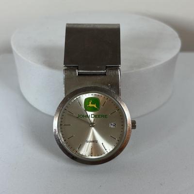 LOT 107: Seiko Automatic Watch w/17 Jewels & Quartz John Deer Watch/Money Clip