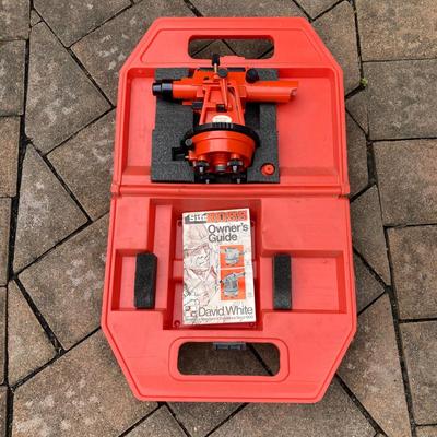 LOT 110: David White Instruments Site Boss Laser Level Model 8085 in Storage Box with Tripod
