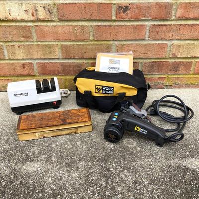 LOT 112: Knife and Tool Sharpeners by Chef’s Choice and Work Sharp and More