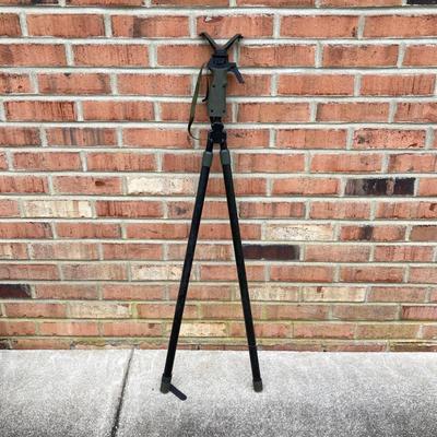 LOT 116: Primos Trigger Rifle Stick / Holder, Hunter's Seats (Woodstream and More), Ammo Box and "The Spirit Lives On"...