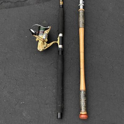 LOT 121: Fishing Rods, Reels by Penn and Daiwa and Other and a Tackle Box