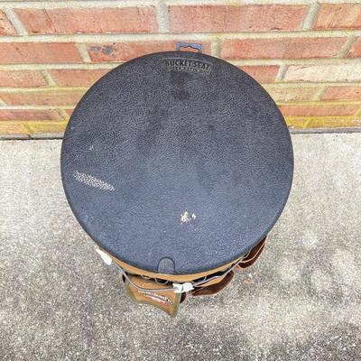 LOT 122: Bucket Seat Tool Box/Bag with Hardware, a Park Metal Tool Box with Tools and More