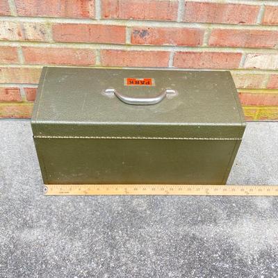 LOT 122: Bucket Seat Tool Box/Bag with Hardware, a Park Metal Tool Box with Tools and More