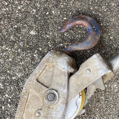 LOT 123: Collection of Tools Including a Plumber Wrench, Bolt Cutter Clamps, Saw, Extension Cord and Spool