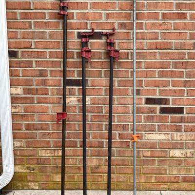 LOT 125: Set of Four Pipe Bar Clamps