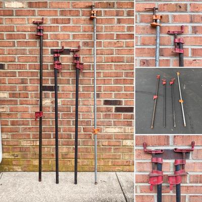 LOT 125: Set of Four Pipe Bar Clamps