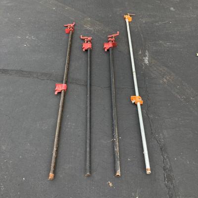 LOT 125: Set of Four Pipe Bar Clamps