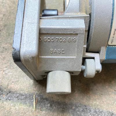 LOT 127: Wilton Bench Vise, Bosch Model 1608 Tool, Rockwell Laminate Trimmer Base Model 3991, Tap and Drill Bits and More