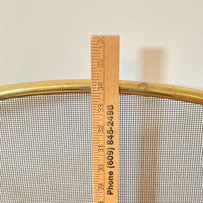 LOT 131: Brass Fireplace Screen