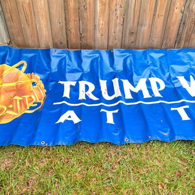 LOT 135: Large Trump World's Fair Casino at Trump Plaza Banner