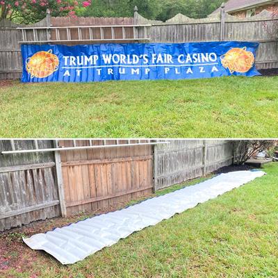 LOT 135: Large Trump World's Fair Casino at Trump Plaza Banner
