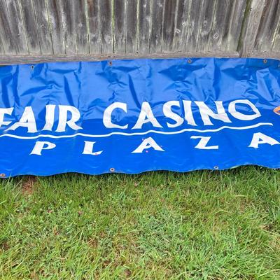 LOT 135: Large Trump World's Fair Casino at Trump Plaza Banner