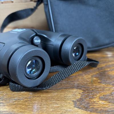 LOT 141: Fishing & More Collection: Bushnell Binoculars Mobile Eyewear Recorder, Fishing Reels, Realistic Weather Band Radio, Wooden...