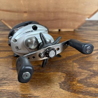 LOT 141: Fishing & More Collection: Bushnell Binoculars Mobile Eyewear Recorder, Fishing Reels, Realistic Weather Band Radio, Wooden...