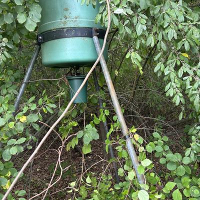 LOT 149: Deer Feeder = As Found