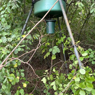 LOT 149: Deer Feeder = As Found
