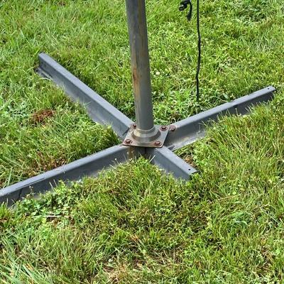 LOT 222: Large Cantilever Umbrella with Base