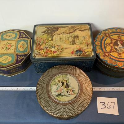 Vintage Tin Lot