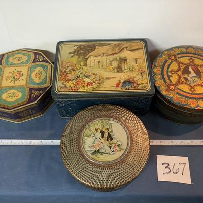 Vintage Tin Lot