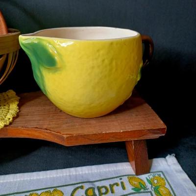 Sale Photo Thumbnail #36: Vintage Lemon Vignette
* Wood riser not included