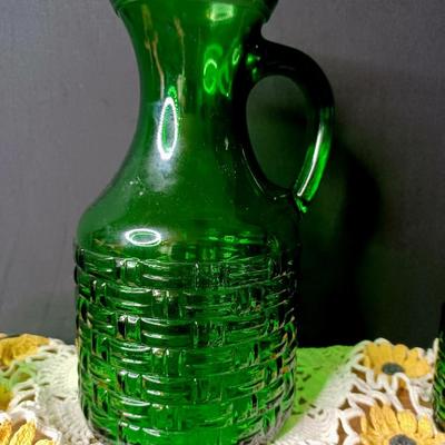 Sale Photo Thumbnail #42: Vintage Bormioli Jug + 5 Glasses
* Doily and wood riser not included