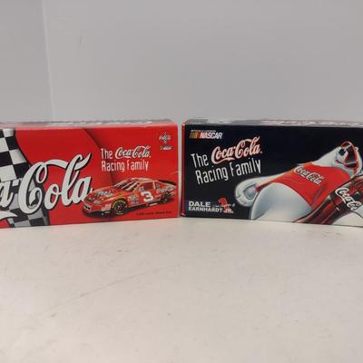 Action Racing The Racing Family Dale Coca-Cola Dale Earnhardt #3 and Dale Earnhardt, Jr #1 1998 Monte Carlo Coin Banks with Original Boxes