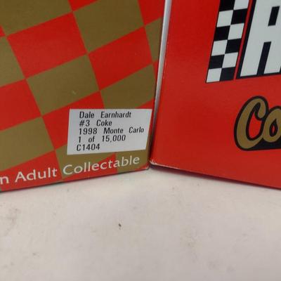 Action Racing The Racing Family Dale Coca-Cola Dale Earnhardt #3 and Dale Earnhardt, Jr #1 1998 Monte Carlo Coin Banks with Original Boxes